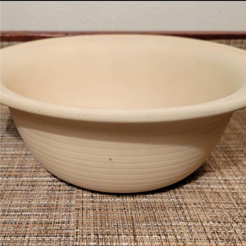 Pampered Chef Mini Baking Bowl 9-inch Family Heritage Stoneware with Handles